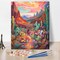 Scenery Paint by Number for Adults, Succulent Paint by Number Kits, Cactus Number Painting for Adults with Brushes and Pigment, Plant Painting for Wall Decor, 16x20 Inch